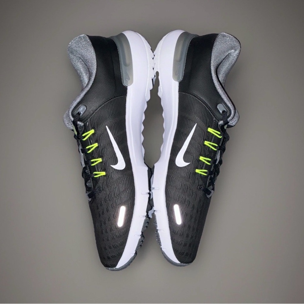 NEW Nike Men’s Free Golf NN Shoe Black/Iron Grey/Volt/White FQ7875-001 - Picture 3 of 5